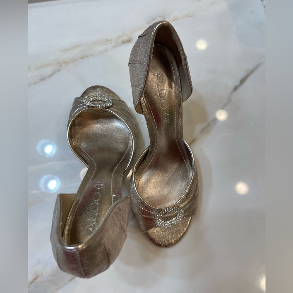 Aldo Champagne Color Shoes Sz 38